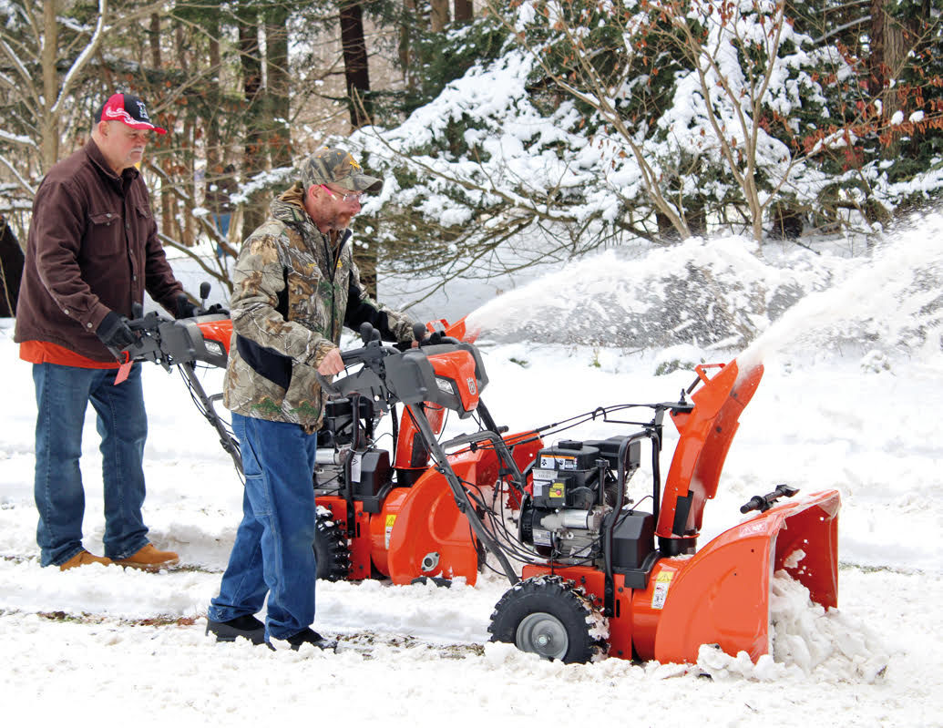 Snow blowing contest
